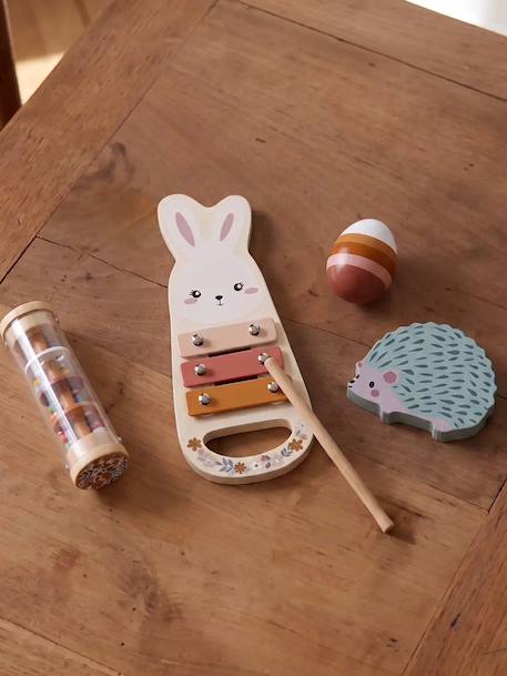 Musical Activities Set in FSC® Wood, Tanzania rose+wood - vertbaudet enfant 