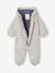 Water-Repellent Pramsuit with Hood, Lined in Polar Fleece, for Babies night blue+sage green+sandy beige - vertbaudet enfant 