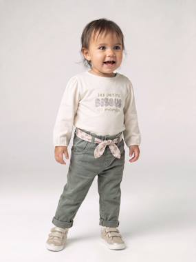 Pantalon paperbag bébé fille - vertbaudet enfant
