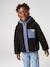 Reversible hooded jacket for boys fir green+grey blue - vertbaudet enfant 