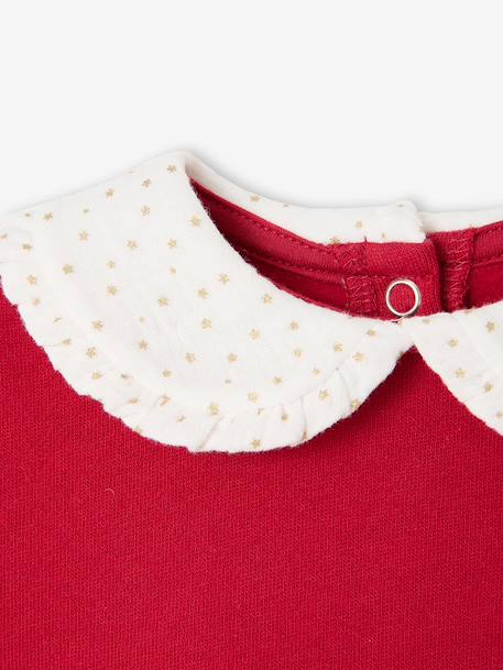 Robe Noël bébé fille bi matière rouge - vertbaudet enfant 