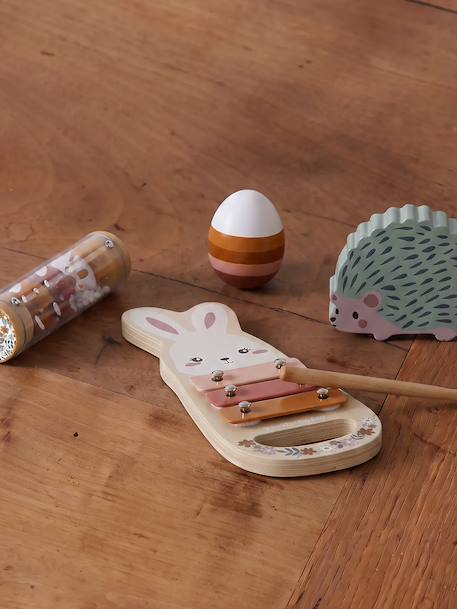 Musical Activities Set in FSC® Wood, Tanzania rose+wood - vertbaudet enfant 