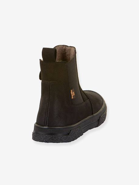 Boots enfants PULSE TEX CHELYS WOOL Froddo bleu nuit+caramel+noir - vertbaudet enfant 
