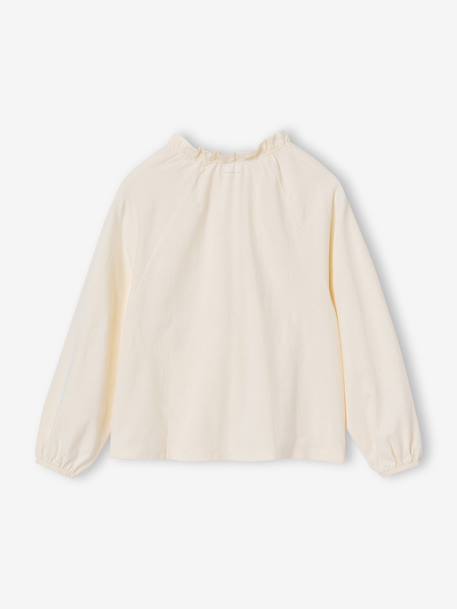 Long blouse top for girls ecru - vertbaudet enfant 