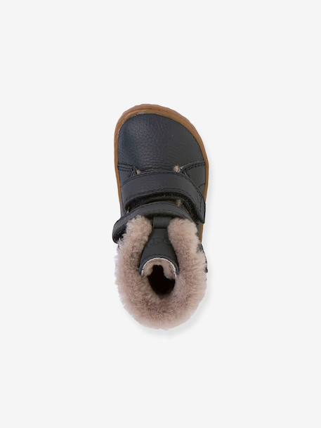 BAREFOOT FURRY FRODDO children's barefoot boots bordeaux red+night blue - vertbaudet enfant 