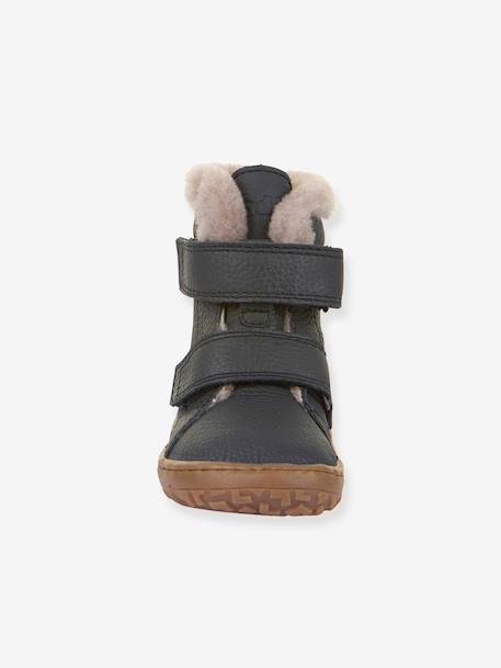 Bottes pieds nus enfants BAREFOOT FURRY Froddo bleu nuit+bordeaux - vertbaudet enfant 