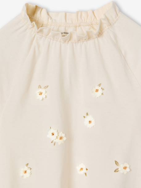 Long blouse top for girls ecru - vertbaudet enfant 