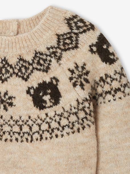 Pull bébé garçon tricot beige chiné - vertbaudet enfant 