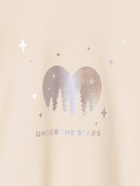 Long-sleeved T-shirt for girls ecru - vertbaudet enfant 
