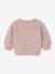 Pull jacquard bébé fille beige chiné+parme - vertbaudet enfant 