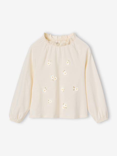 Blouse longue enfant fille écru - vertbaudet enfant 