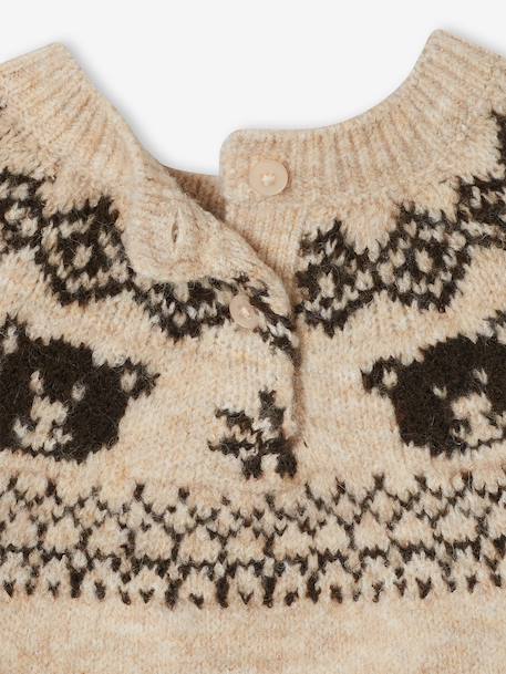 Knitwear jumper for baby boys marl beige - vertbaudet enfant 