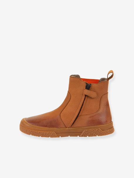 Children's PULSE TEX CHELYS WOOL FRODDO boots black+caramel+night blue - vertbaudet enfant 