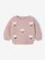 Jacquard knit jumper for baby girls marl beige+parma - vertbaudet enfant 