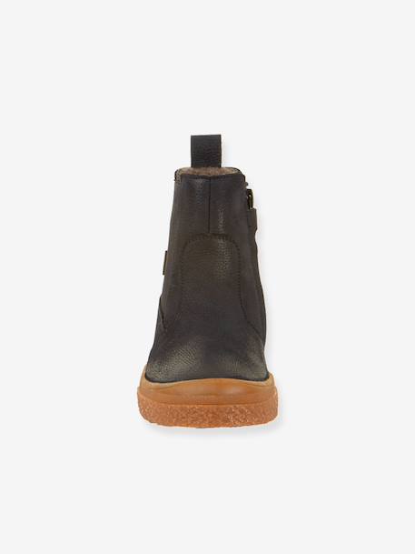 Children's PULSE TEX CHELYS WOOL FRODDO boots black+caramel+night blue - vertbaudet enfant 
