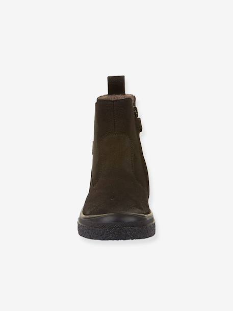 Boots enfants PULSE TEX CHELYS WOOL Froddo bleu nuit+caramel+noir - vertbaudet enfant 