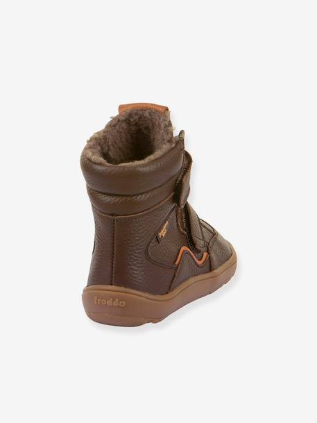 Chaussures d'hiver barefoot enfants BAREFOOT TEX WINTER Froddo bleu nuit+marron - vertbaudet enfant 