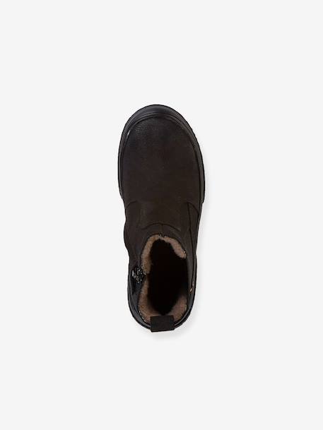 Boots enfants PULSE TEX CHELYS WOOL Froddo bleu nuit+caramel+noir - vertbaudet enfant 