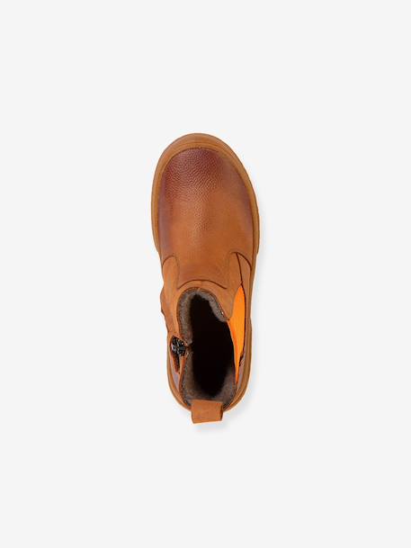 Boots enfants PULSE TEX CHELYS WOOL Froddo bleu nuit+caramel+noir - vertbaudet enfant 
