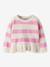 Pull fille avec base volantée name it rose bonbon - vertbaudet enfant 