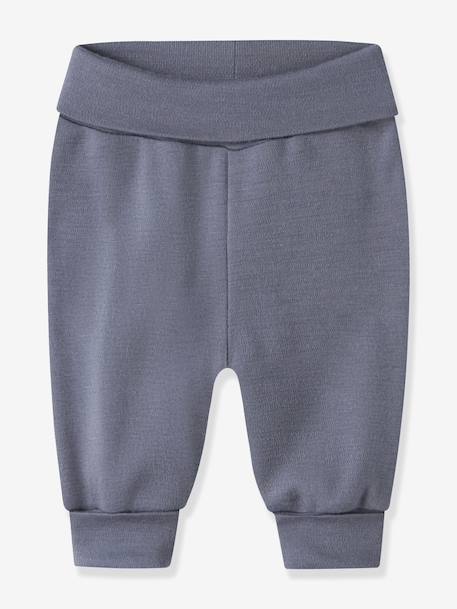 Merino wool trousers Name It for baby grey blue+marl grey - vertbaudet enfant 