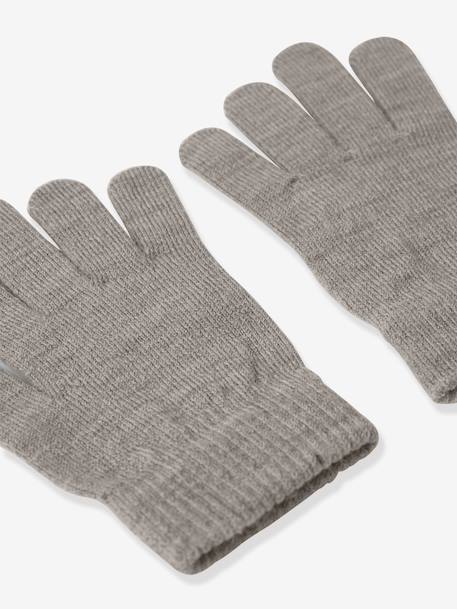 Gants fille en mélange de laine mérinos name it bois de rose+ficelle - vertbaudet enfant 