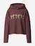 Sweat à capuche avec inscription fille name it bois de rose+chocolat - vertbaudet enfant 