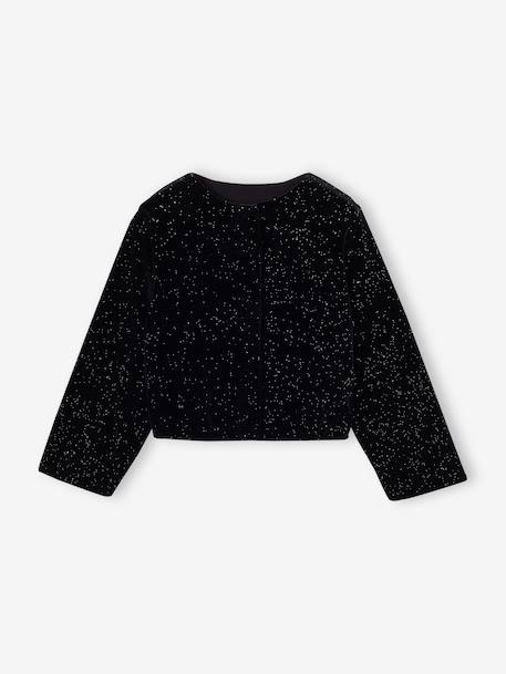Kimono fille manches longues noir - vertbaudet enfant 