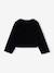 Velvet-look kimono jacket for girls black - vertbaudet enfant 