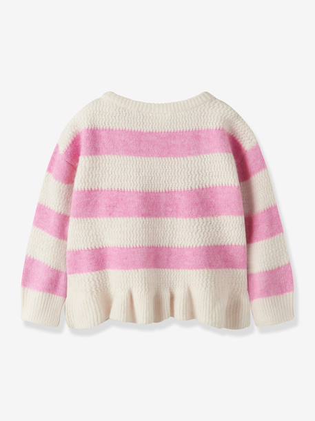 Girls Ruffle-Hem Jumper Name It sweet pink - vertbaudet enfant 