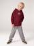Hooded sweatshirt for boys marl red+navy blue - vertbaudet enfant 