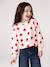 Round-neck sweatshirt for girls ecru+ivory+pale pink+taupe - vertbaudet enfant 
