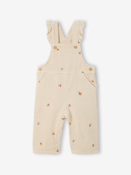 Dungarees for baby girls vanilla - vertbaudet enfant 