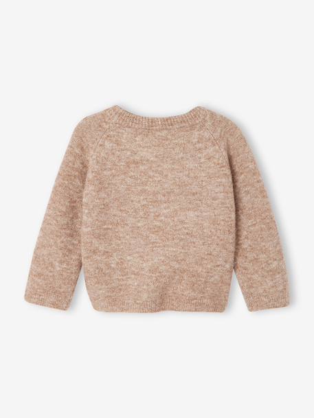 Christmas knit jumper for baby boys marl beige - vertbaudet enfant 