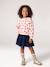 Robe fille 2 en 1 molleton et gaze de coton anthracite+marine+rouge - vertbaudet enfant 