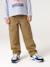 Pantalon battle garçon bleu jean+olive - vertbaudet enfant 