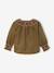 Corduroy blouse for baby girls olive - vertbaudet enfant 