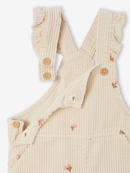 Dungarees for baby girls vanilla - vertbaudet enfant 