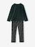 Velour pyjamas for boys fir green - vertbaudet enfant 