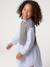 2-in-1-Effect Shirt Dress ecru+marl grey+navy blue - vertbaudet enfant 