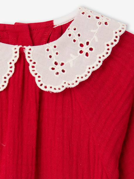 Jumpsuit and tights set for baby girls red - vertbaudet enfant 