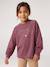 T-shirt manches longues fille encre+prune - vertbaudet enfant 