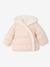 Doudoune bébé fille à capuche bleu glacier+rose poudré - vertbaudet enfant 