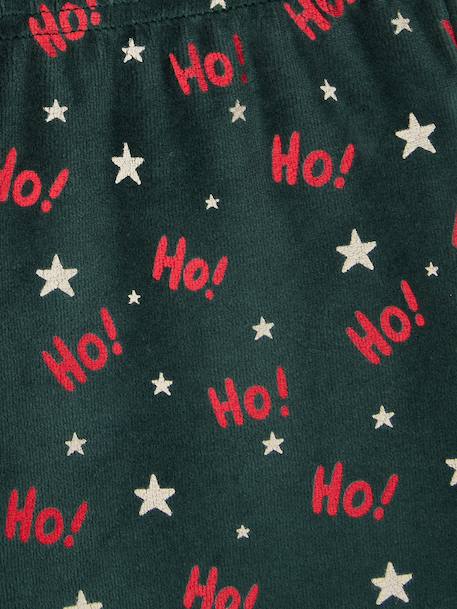 Pyjama garçon noël velours vert sapin - vertbaudet enfant 