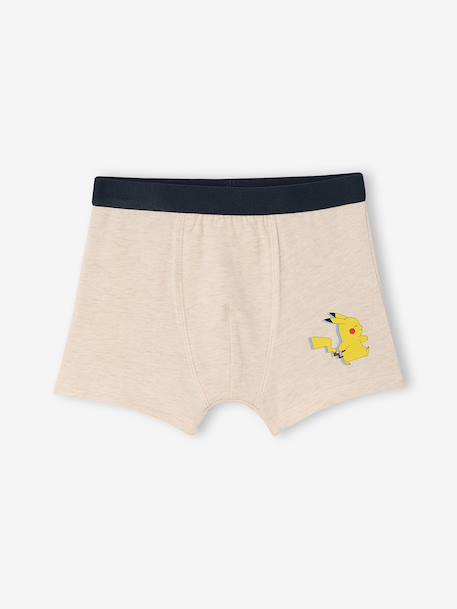Lot de 5 boxers Pokemon beige chiné - vertbaudet enfant 