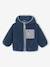 Blouson bébé garçon sherpa à capuche zippé bleu - vertbaudet enfant 