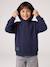 Hooded sweatshirt for boys marl red+navy blue - vertbaudet enfant 