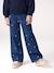 Embroidered Susan wide-leg jeans for girls bleached denim+deep blue+denim blue+medium blue - vertbaudet enfant 