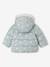 Hooded puffer jacket for baby girls crystal blue+rosy - vertbaudet enfant 