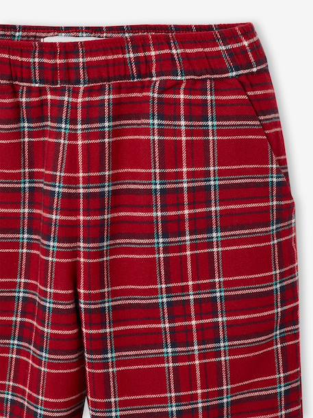 Pyjamas in sweatshirt fabric and flannel for girls red - vertbaudet enfant 